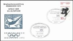 1972  Briefmarken werben fr Mnchen 1972 - Remscheid