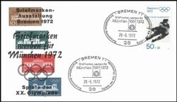 1972  Briefmarken werben fr Mnchen 1972 - Bremen