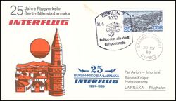 1989  25 Jahre Flugverkehr Berlin - Nikosia/Larnaka