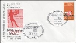 1972  Briefmarken werben fr Mnchen 1972 - Mnster Westf.