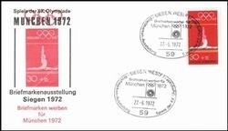 1972  Briefmarken werben fr Mnchen 1972 - Siegen in Westf.