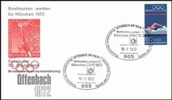 1972  Briefmarken werben fr Mnchen 1972 - Offenbach a. Main