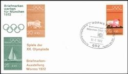 1972  Briefmarken werben fr Mnchen 1972 - Worms