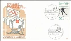 1972  Olympiade Sonderstempel - Olympisches Jugendlager