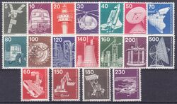 1975/78  Freimarken: Industrie & Technik