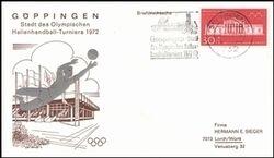 1972  Olympische Spiele Werbe-Sonderstempel - Gppingen