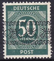 1948  Freimarken: Ziffernserie mit Bandaufdruck  66 I  K