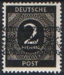 1948  Freimarken: Ziffernserie mit Bandaufdruck  52 I  K