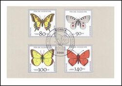 1991  Ministerkarte - Gefhrdete Schmetterlinge