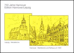 1991  Faltkarte - 750 Jahre Hannover