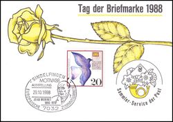 1988  Werbekarte der DBP - Tag der Briefmarke