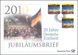2010  Jubilumsbrief  - 20 Jahre Deutsche Einheit