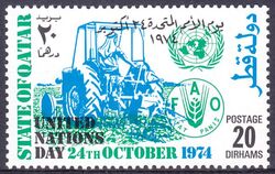 Qatar 1974  Tag der Vereinten Nationen - FAO