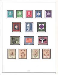 Sammlung BRD von 1954 - 1974 - postfrisch