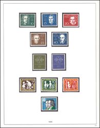 Sammlung BRD von 1954 - 1974 - postfrisch