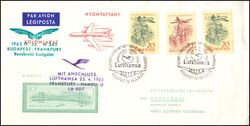 1965  Flug Budapest- Frankfurt mit Anschlussflug