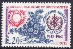 Neukaledonien 1968  20 Jahre Weltgesundheitsorganisation (WHO)