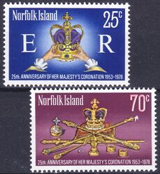 Norfolk-Inseln 1978  25. Jahrestag der Krnung von Knigin Elisabeth II