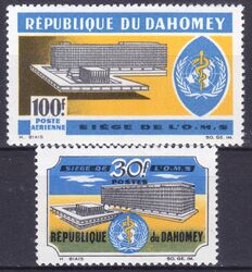 Dahomey 1966  Neuer Amtssitz der Weltgesundheitsorganisation (WHO)