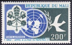 Mali 1966  Papst Paul VI. bei den Vereinten Nationen