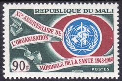 Mali 1968  20 Jahre Weltgesundheitsorganisation (WHO)