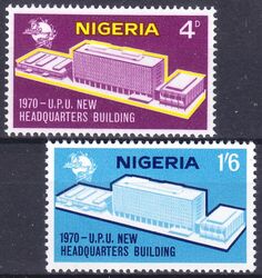 Nigeria 1970  Neuer Amtssitz des Weltpostvereins (UPU)