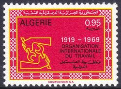 Algerien 1969  50 Jahre Intern. Arbeitsorganisation (ILO)