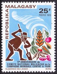 Madagaskar 1973  Kampagne gegen den Hunger