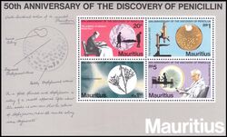 Mauritius 1978  Jahrestag der Entdeckung des Penicillins