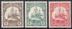 Deutsch-Neuguinea - 1914  Schiffszeichnung mit Wz.