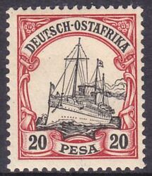 Deutsch-Ostafrika - 1901  Freimarke: Kaiseryacht