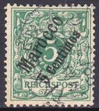 Marokko - 1899  Freimarke: Krone/Adler mit Aufdruck