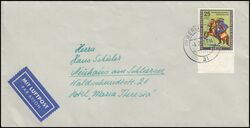 1957  Einzelfrankatur auf Luftpostbrief