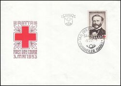 1953  Rotes Kreuz: 125. Geburtstag von Henri Dunant