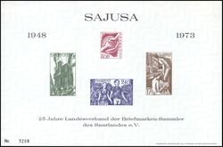 1973  25 Jahre Landesverband der Briefmarkensammler