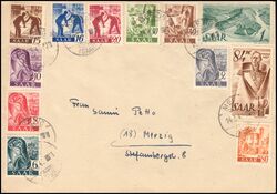 1947  Mischfrankatur auf Brief