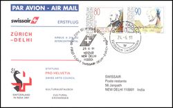 1991  Erstflug Zrich - Delhi ab Liechtenstein