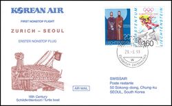 1993  Erster Non-Stop-Flug Zrich - Seoul ab Liechtenstein