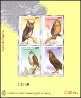 Briefmarken mit dem Motiv Raubvögel –...