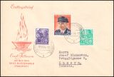 1954  Mischfrankatur auf Auslandsbrief