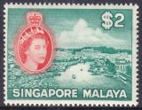 Singapur 1955  Freimarken: Königin Elisabeth II.