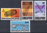 Singapur 1969  Freimarken: Einheimische Musikinstrumente