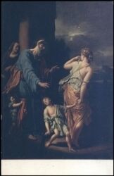 Werbekarte - Die Verstoßung des Hagar - A. van der Werff