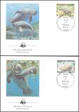 1984  Weltweiter Naturschutz WWF - Afrikanischer Manati...