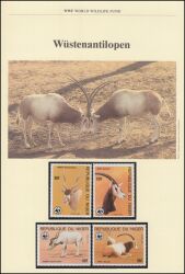 1985  Weltweiter Naturschutz WWF - Wüstenantilope (027)