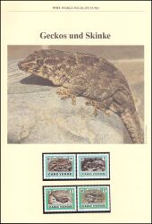 1986  Weltweiter Naturschutz WWF - Geckos u. Skinke (038)