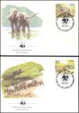1986  Weltweiter Naturschutz WWF - Asiatischer Elefant (039)