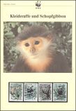 1987  Weltweiter Naturschutz WWF - Kleideraffe und...
