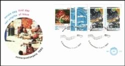 1990  Sommermarken: Das Wetter - Heftchenblatt