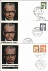 1971  Freimarken: Bundespräsident Gustav Heinemann